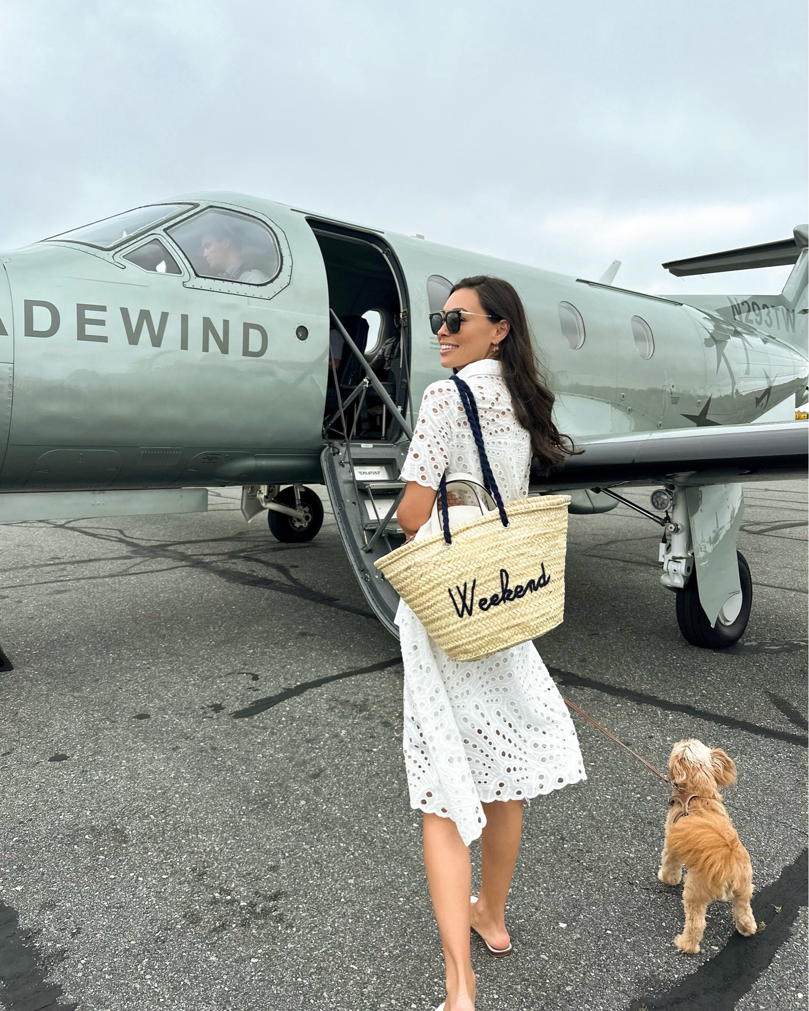 Poolside custom Everyone Loves The Weekend straw tote, DM me for details! And use code LABORDAY for 40% off this shirtdress. 

#LTKItBag #LTKTravel #LTKSaleAlert
