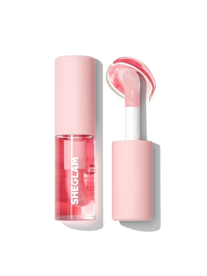 SHEGLAM Jelly Wow Hydrating Non-Sticky Lip Oil Moisturizing Plumping Lip Gloss - Berry Involved | Amazon (US)