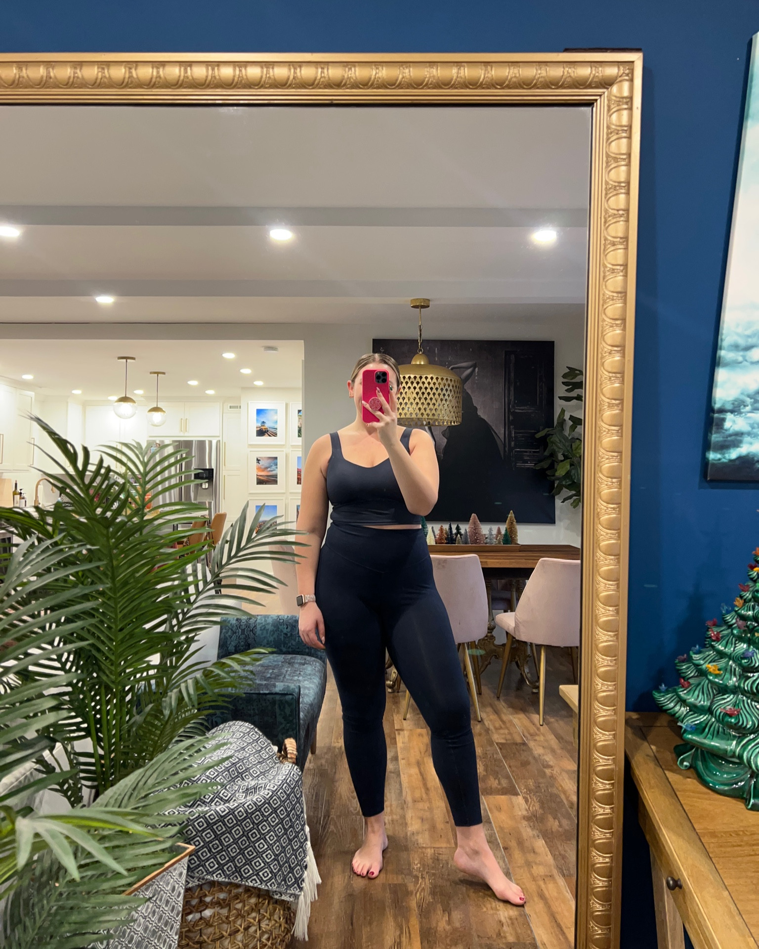 Navy workout set / fitness set / yoga leggings /bra top 

#LTKsalealert #LTKfitness #LTKmidsize