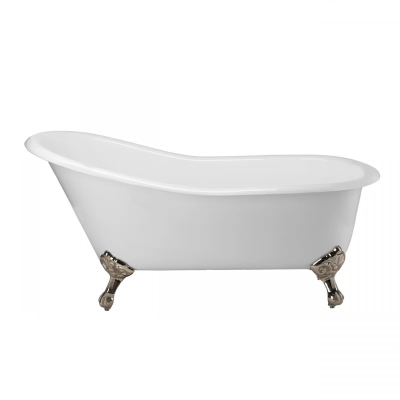 Charlotte x Freestanding Soaking Cast Iron Bathtub | Wayfair North America