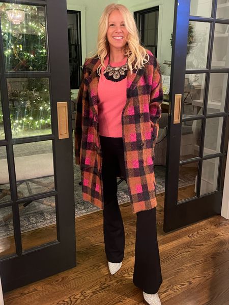 Plaid coat - super warm but lighter weight than your average winter coat 
@anthropologie 

#LTKstyletip #LTKover40