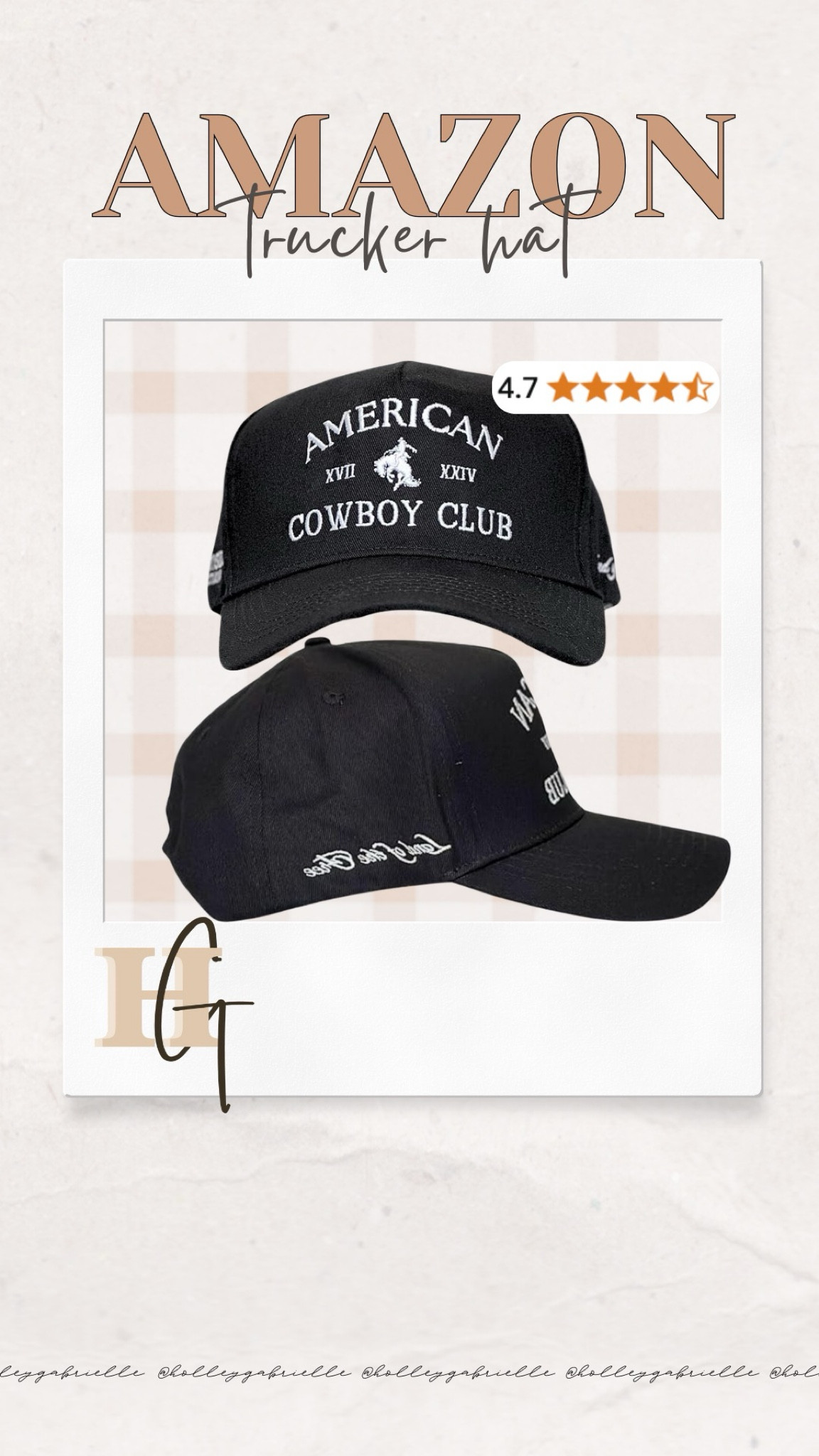 The CAYUTEST trucker hat from Amazon🙌🏼🖤✨ easy to style with leggings or jeans for a casual look!

Amazon / Amazon hat / ball cap / trucker hat / hat /casual style / casual fashion / fall style / Amazon fashion / Holley Gabrielle 

#LTKStyleTip #LTKFindsUnder100 #LTKFindsUnder50