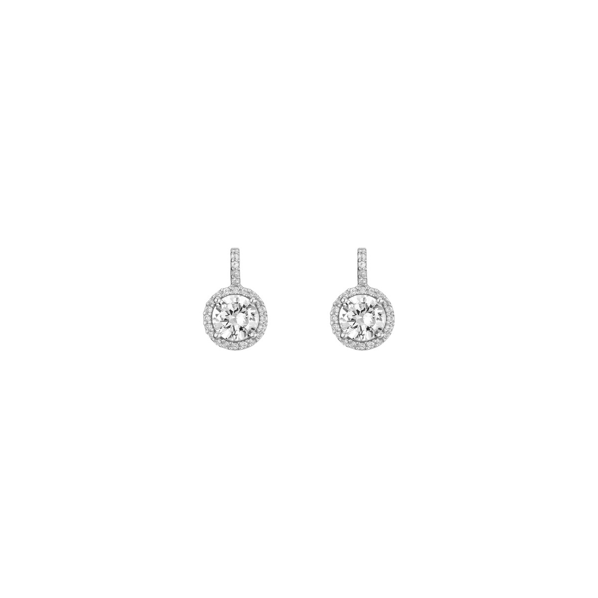 Lab Grown White Sapphire Edwardian Earrings | AUrate New York