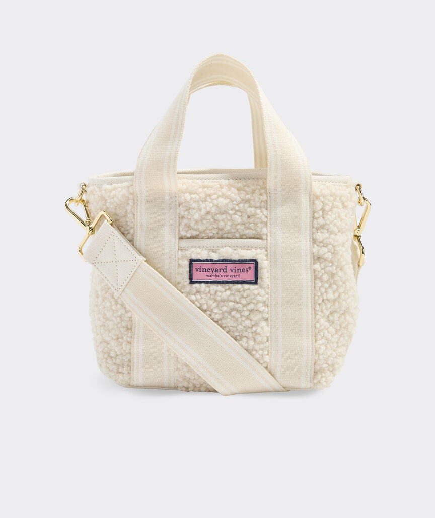 High-Pile Fleece Mini Heritage Tote | vineyard vines