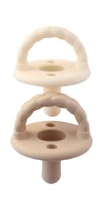 Itzy Ritzy Natural Rubber Pacifiers, Set of 2 – Natural Rubber Newborn Pacifiers with Cherry-Sh... | Amazon (US)