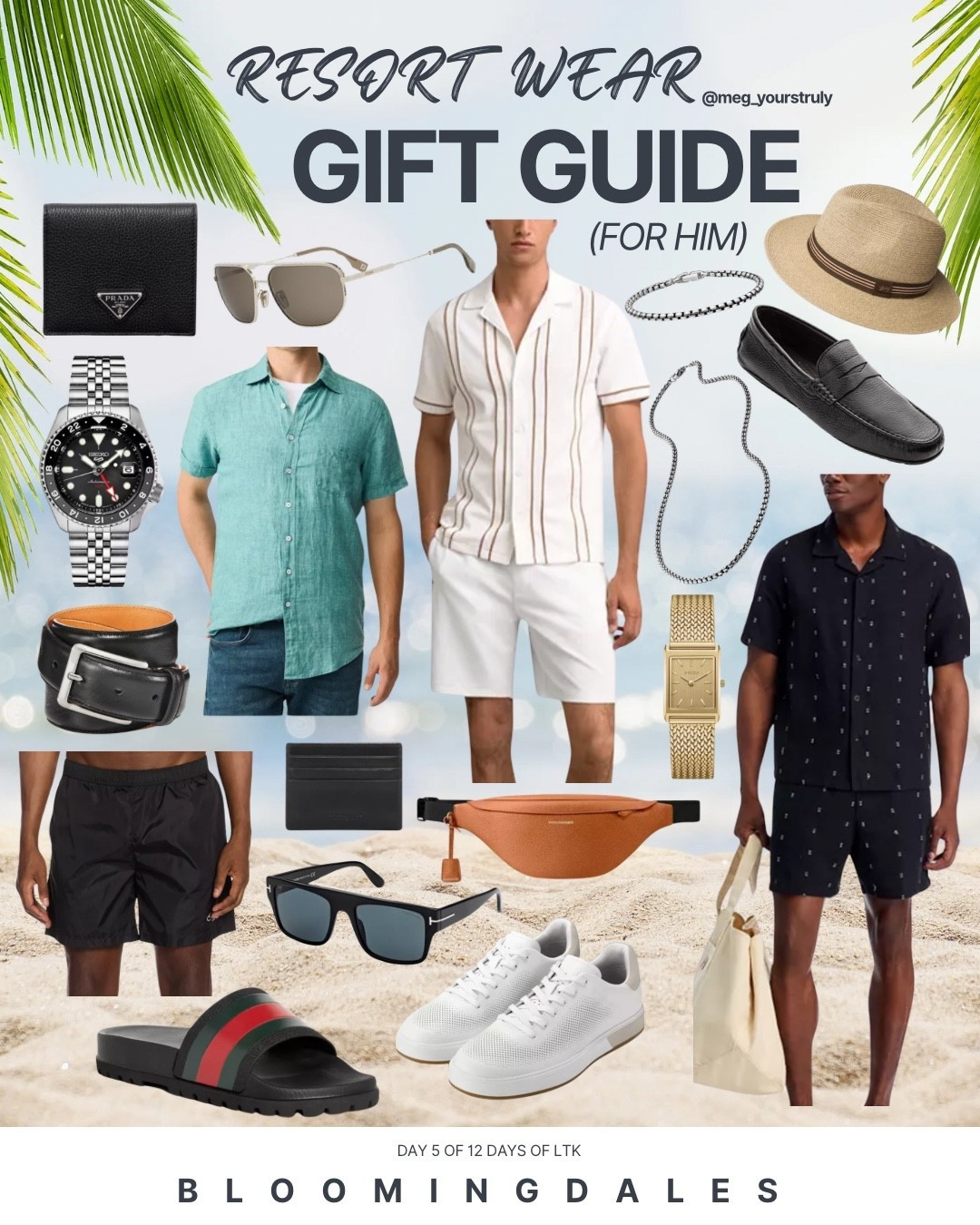 The guys deserve elevated vacation style too 😎🌺 

Here are some gift ideas for men who travel! From breezy linens to matching sets, sandals, swim, and accessories I pulled my favorite men’s resort pieces that feel effortless and look good.

🚨Bloomingdale’s Friends & Family Sale — enjoy 25% off, plus Beauty Treats: 25% off every $150.
Select designer pieces are an extra 20–25% off for up to 40–65% in savings.
And Loyalists earn $25 for every $100 spent on select items!

Perfect time to upgrade his getaway wardrobe ✈️🌴Shop the guide & grab those deals while they last!

#LTKSaleAlert #LTKGiftGuide #LTKTravel