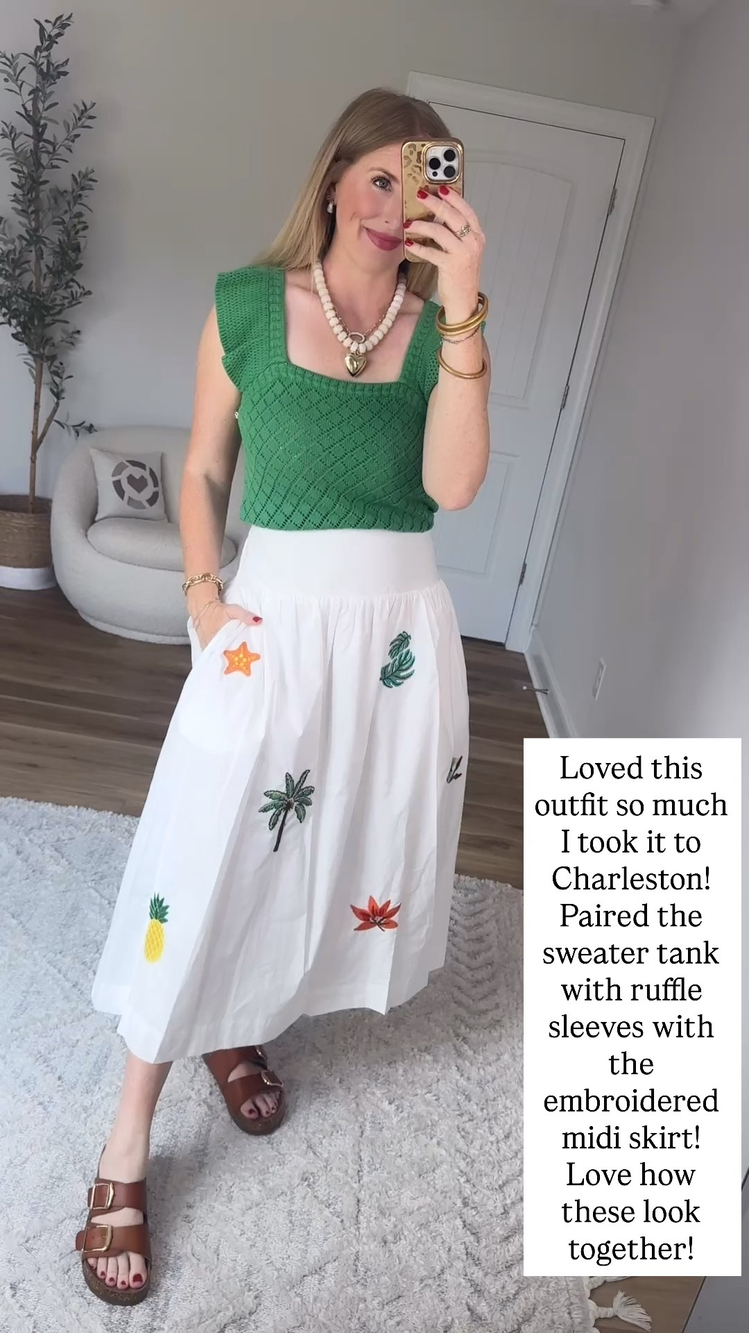 Walmart try on, Walmart style, Walmart outfit, embroidered midi skirt, sweater tank

#LTKootd #LTKmomlife