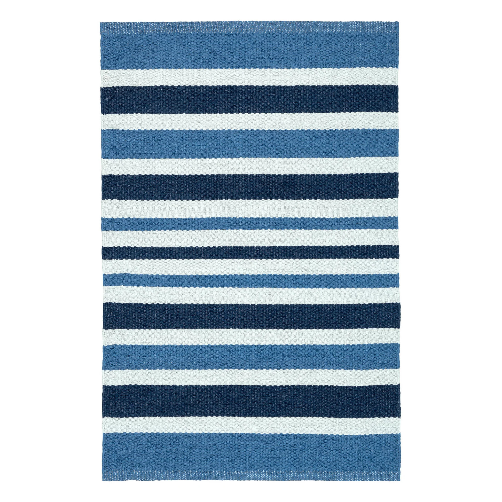 Charlie Stripe Handwoven Indoor/Outdoor Rug | Annie Selke