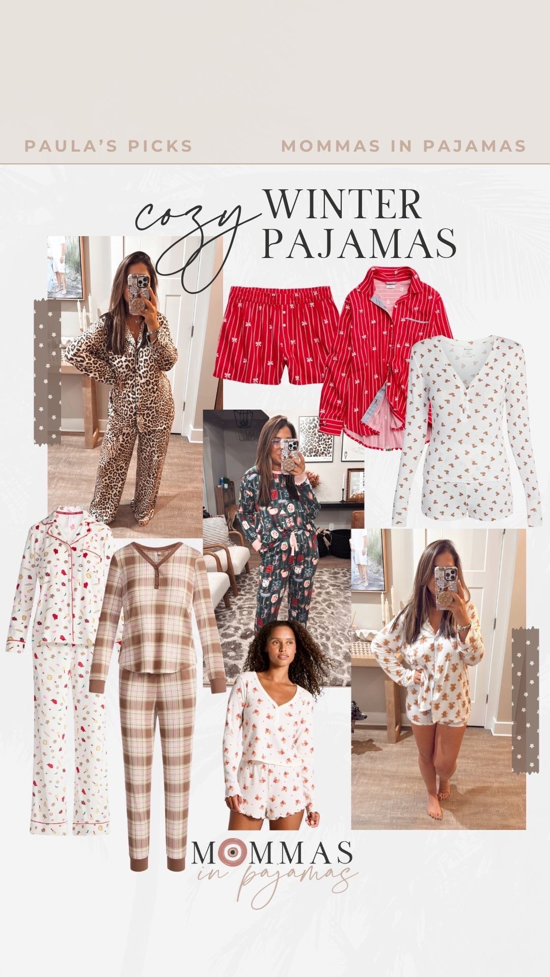 Raise your hand if you love lounge outfits and could live in cozy pajamas this year?!  I am loving these cute prints that are perfect for winter, without being over the top! These gingerbread boxers and long sleeve top are so soft and absolutely adorable for the upcoming holidays and these leopard separates are my favorite. These are all so freaking good, I’m obsessed. 
Leopard pajamas, gingerbread man pajamas, festive cocktail pajamas 

#LTKHome #LTKHoliday #LTKPetite