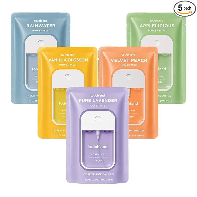 Touchland Hand Sanitizer Spray, Blossom 5 Set - 5 x 1 FL OZ | Amazon (US)