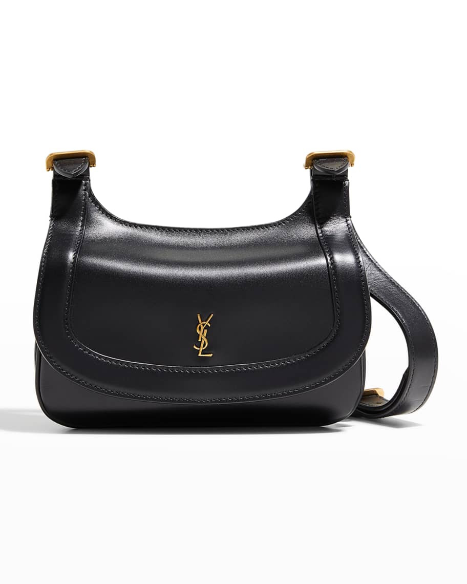 Saint Laurent Charlie Small YSL Calfskin Crossbody Bag | Neiman Marcus