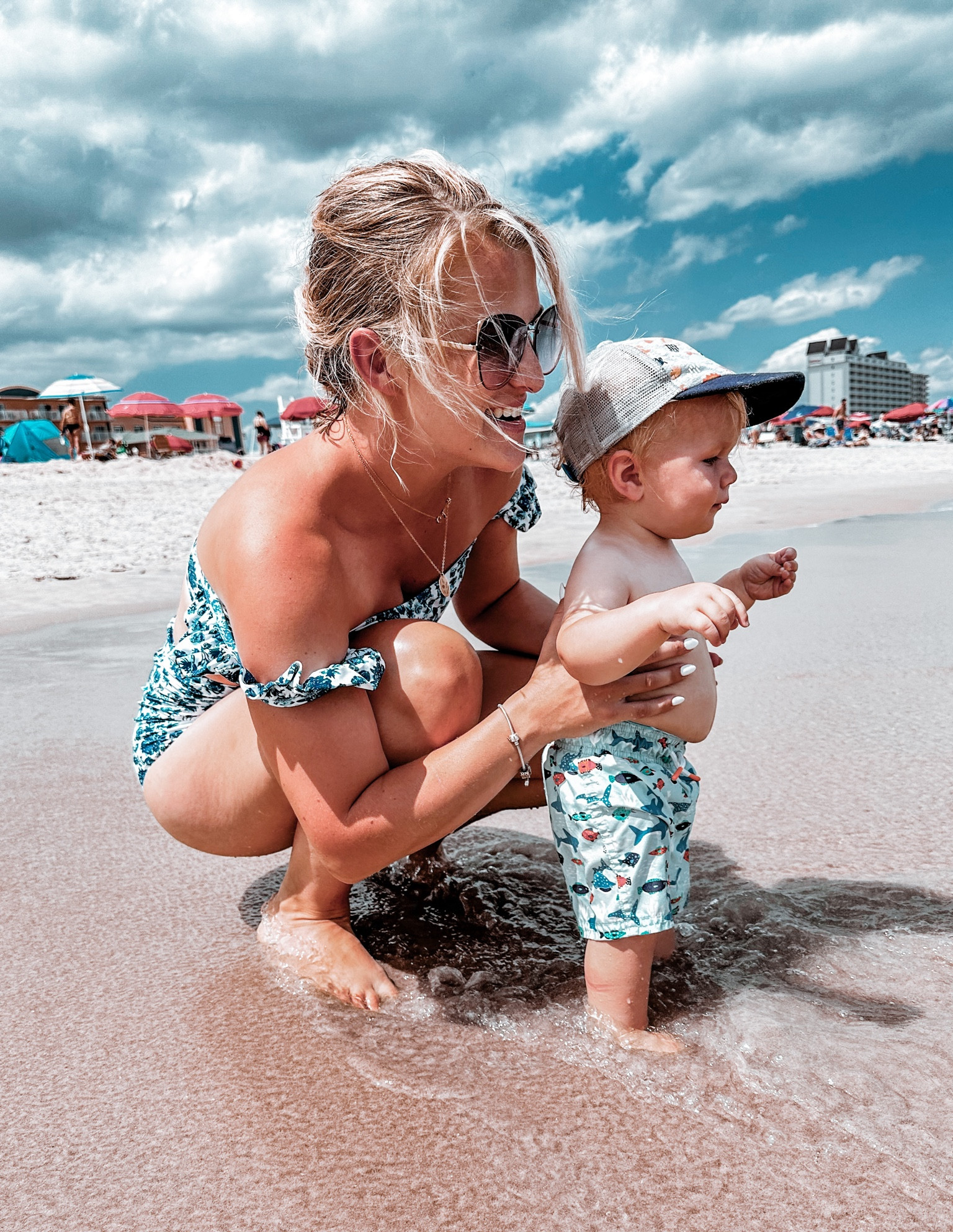 Summer days are coming ☀️ 
Can’t wait for the beach with my babies! 
Women’s swim suit 
Women’s beach outfit 
Baby boy swim suit 

#LTKswim #LTKbaby #LTKfamily