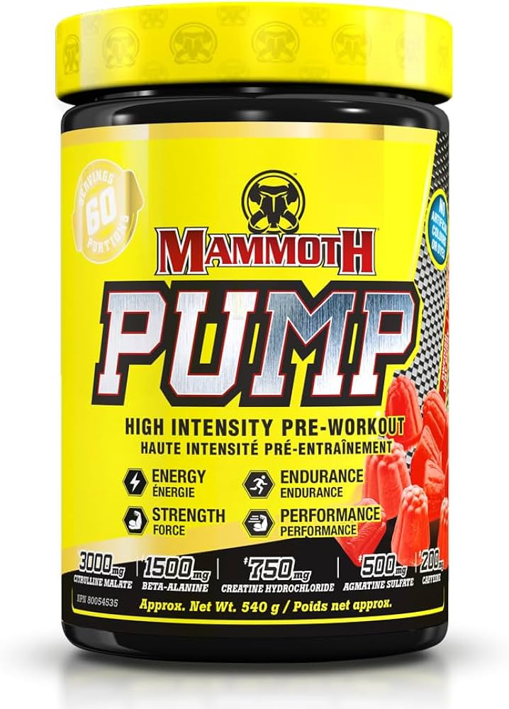 MAMMOTH PUMP – Pre Workout Powder, Superior Muscle Pumps, Increase Strength & Endurance, Explos... | Amazon (CA)