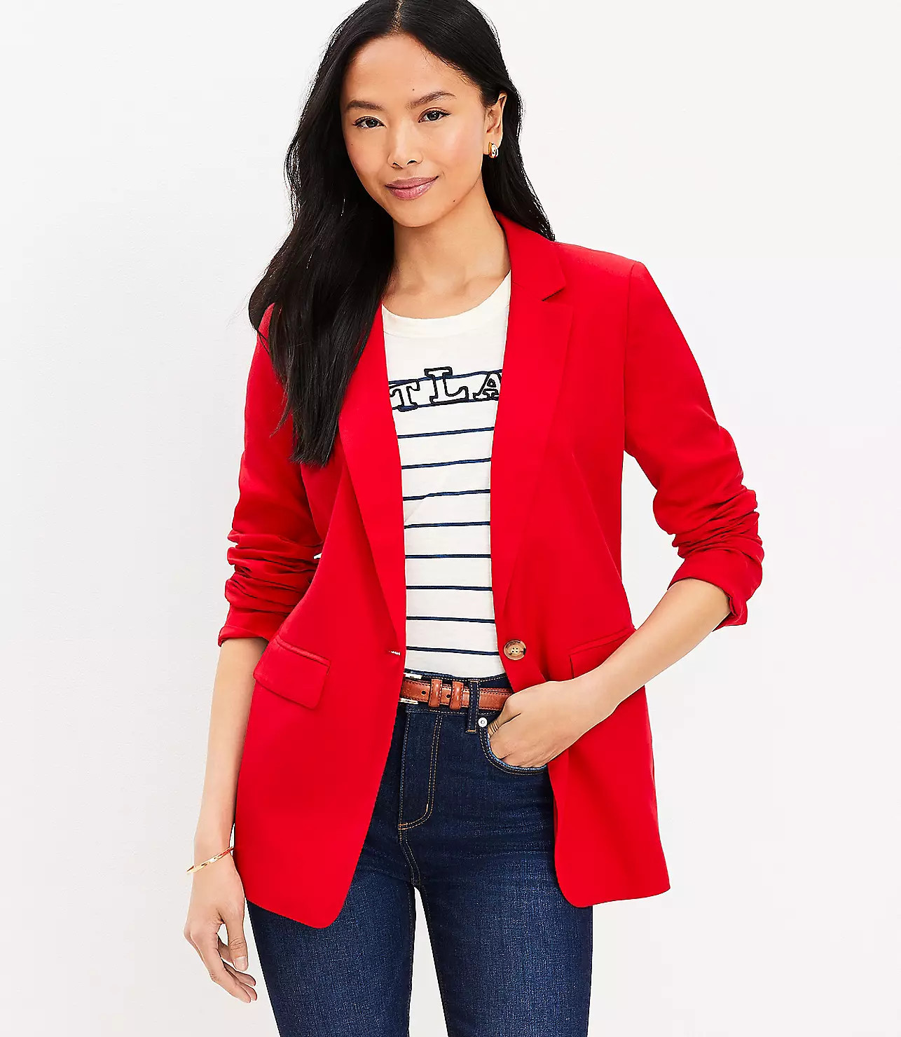 Emory Long Modern Blazer | LOFT