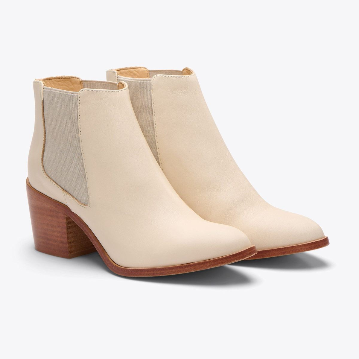 Heeled Chelsea Boot Bone | Nisolo