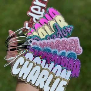 Backpack Keychains-Bag Tags- Personalized Backpack Name Tags- Bog Bag Tags- Sports Bag Keychain- Name Keychain- Diaper Bag Name Tag | Etsy (US)