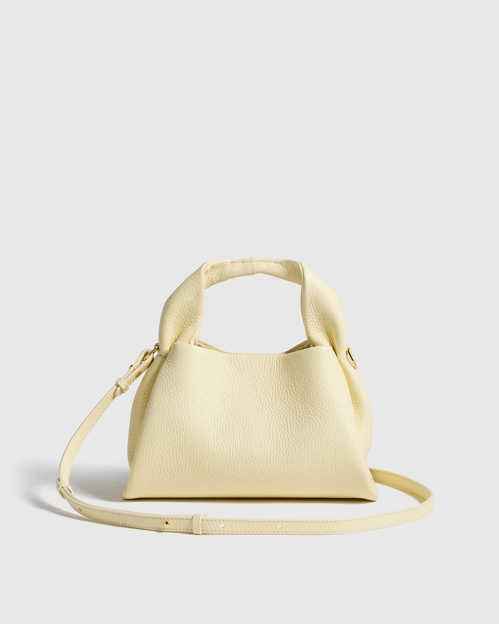 Quince | Women's Italian Leather Trapeze Crossbody in Cognac | Quince