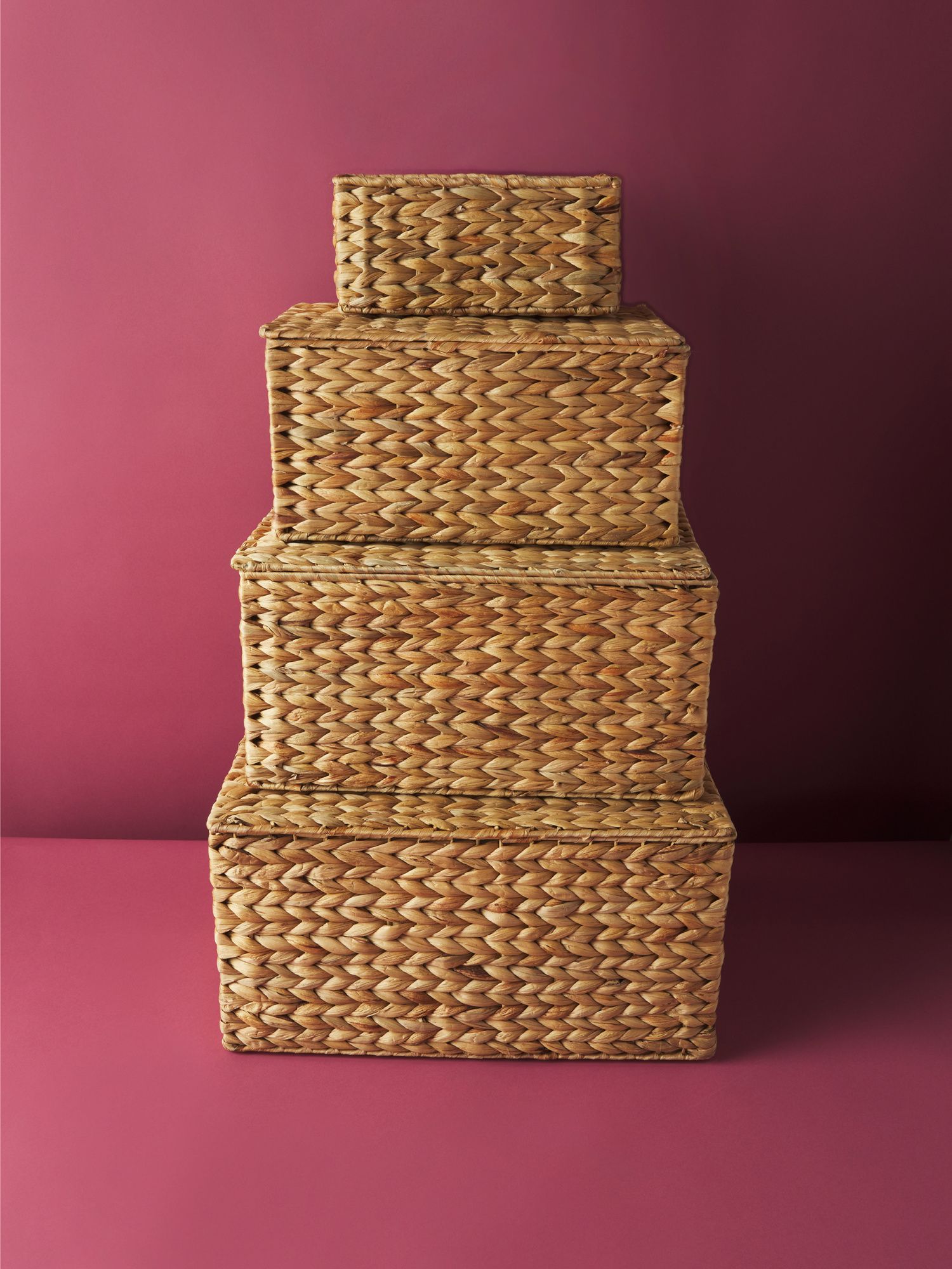 Natural Lidded Basket Collection | Baskets & Bins | HomeGoods | HomeGoods