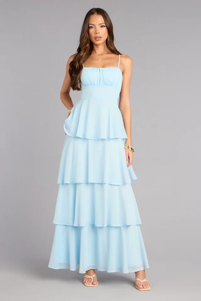 Evening Soirée Chiffon Maxi Dress | Windsor Stores