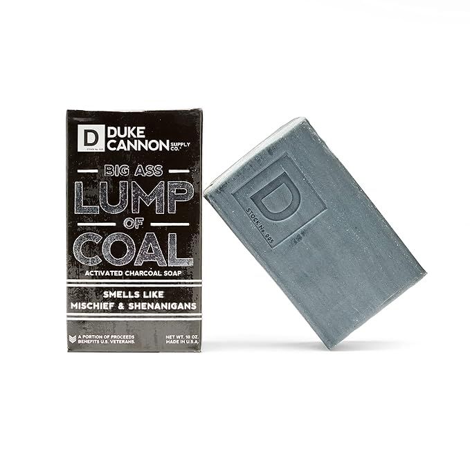 Duke Cannon Supply Co. Big Ass Lump of Coal - Holiday, Extra Large Men's Bar Soap with Activated ... | Amazon (US)