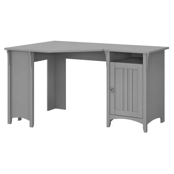Bush Furniture Salinas 55W Corner Desk with Storage in Cape Cod Gray | Walmart (US)