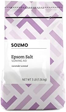 Amazon Brand - Solimo Epsom Salt Soaking Aid, Lavender Scented, 3 Pound | Amazon (US)