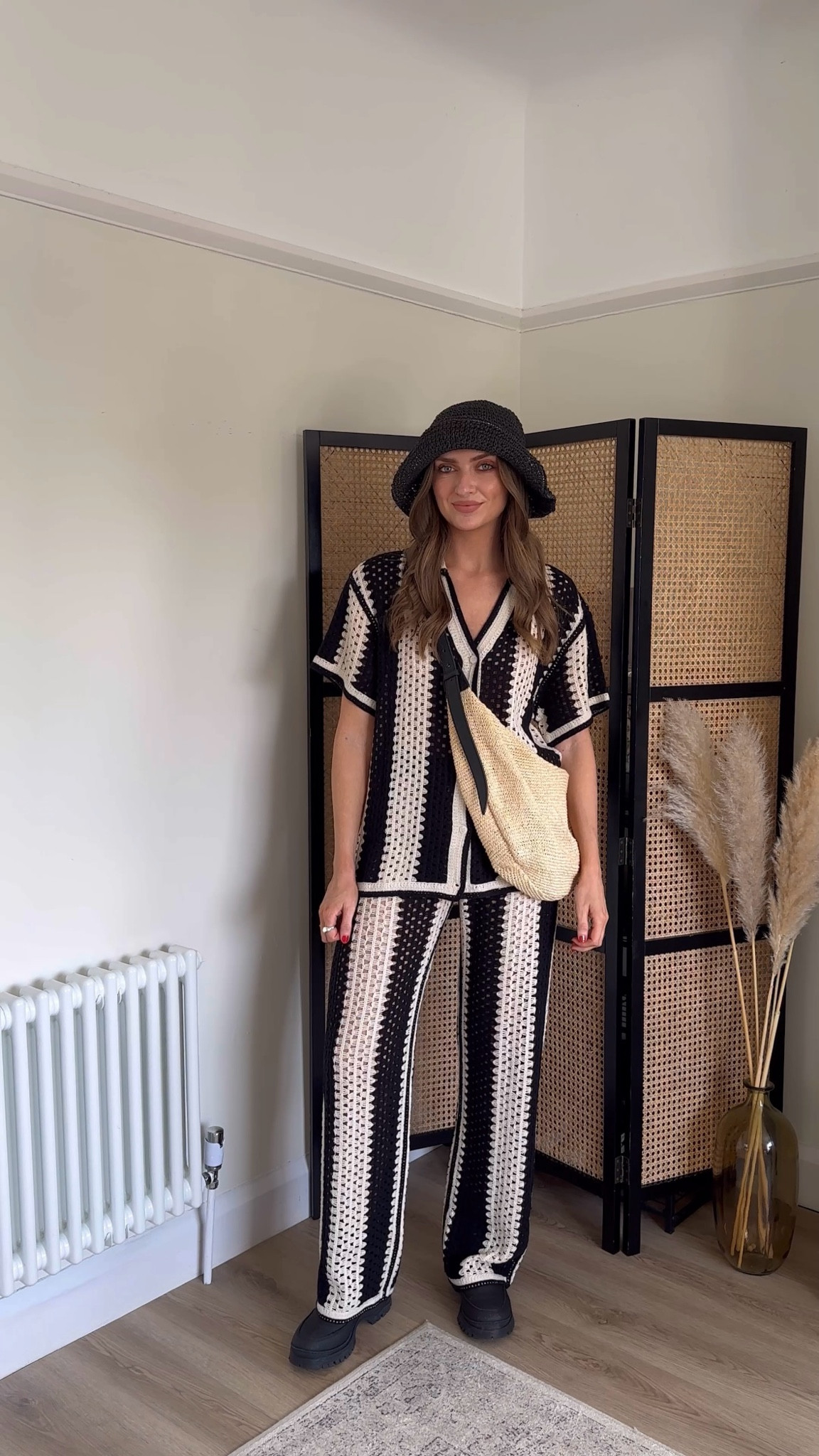 What I’d wear to Glasto…
Look 6:
A medium in the River Island Black Stripe Crochet Polo Top

And a small in the Black Striped Crochet Trousers, I’m 5ft 6 

Black raffia bucket style hat (I bought this last year from Primark so have linked similar)

Arket cross-body bag (exact sold out) so have linked similar  

Festival outfit Inso, Glastonbury outfit, UK festival, crochet co-ord, summer outfit, holiday outfit, beach look, beach outfit 

#LTKsummer #LTKuk #LTKfestival