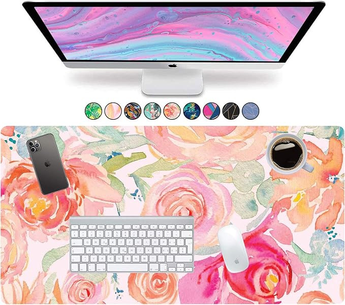 French Koko Large Mouse Pad, Desk Mat, Keyboard Pad, Desktop Home Office School Cute Decor Big Ex... | Amazon (US)