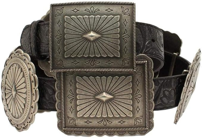 ARIAT Women's Black Embossed Concho Belt N/A S | Amazon (US)