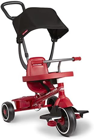Radio Flyer Pedal & Push 4-in-1 Stroll ' N Trike®, Red, for Toddlers Ages 1-5 (Amazon Exclusive) | Amazon (US)
