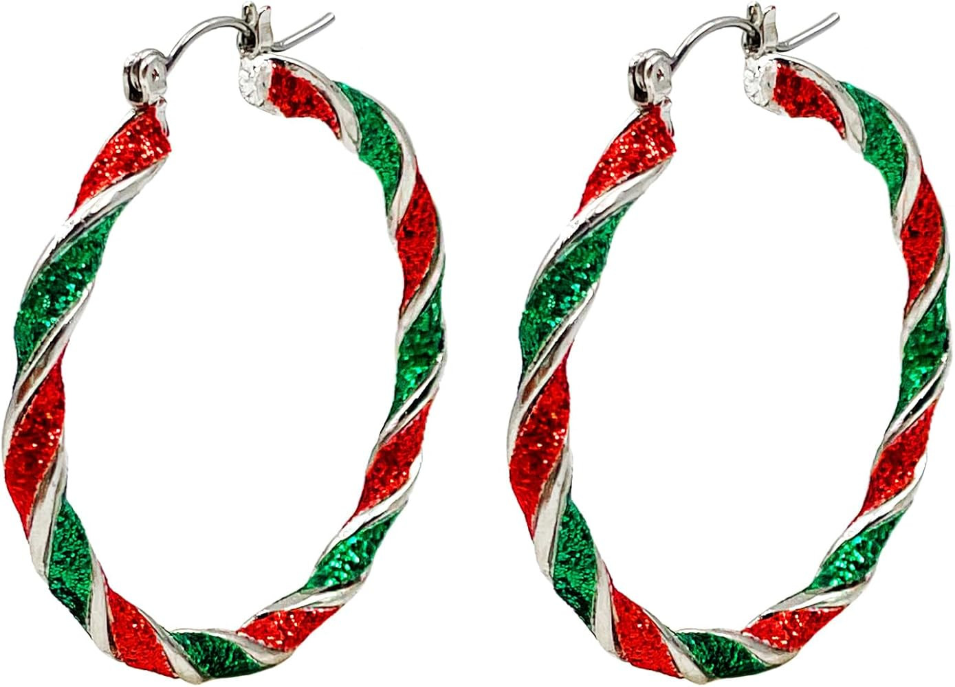 Christmas Earrings for Women,Christmas Tree Santa Bulb Bell Drop Dangle Earrings Sparkling Christ... | Amazon (US)