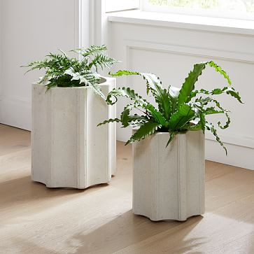 Column Fiberstone Indoor/Outdoor Planters | West Elm (US)