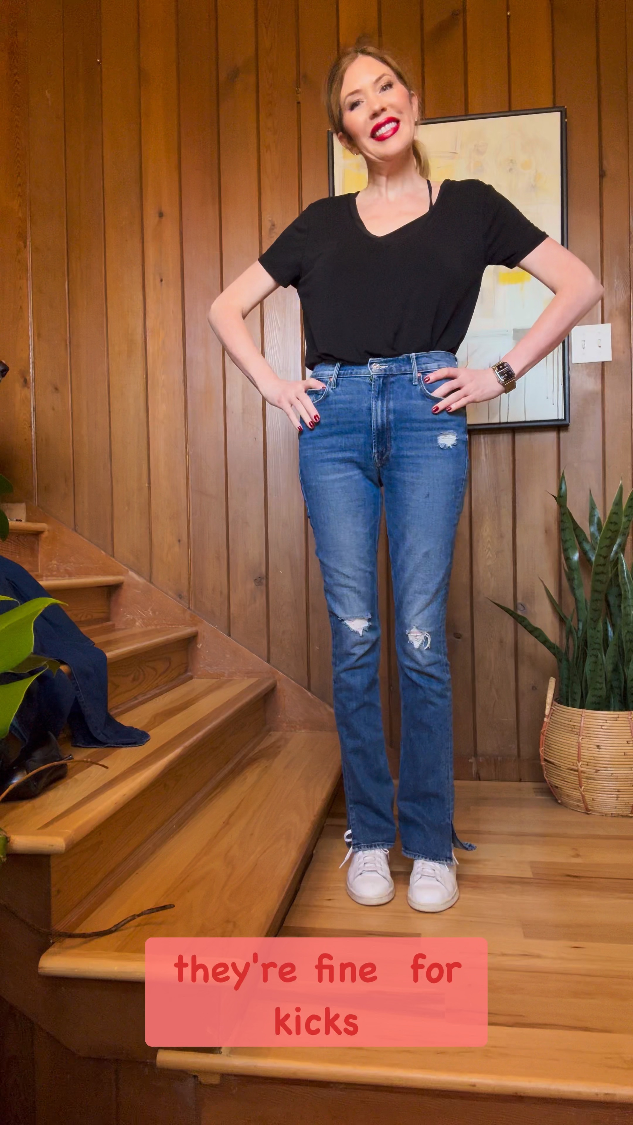 💋 Obsessed with Mother Denim! 👖💙 Sharing my love for the most comfortable Mother jeans with you all. If they're super stretchy, I recommend sizing down - perfect for tall people! And don't forget, alterations are always an option if you're not in the tall club! #MotherDenimLove #ComfyJeans #FashionFinds #lipsticklady  #Motherdenim #denimondenim

#LTKVideo #LTKstyletip #LTKover40