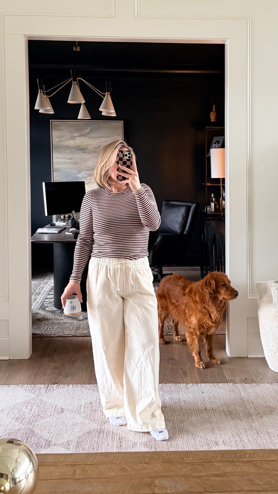 Easy throw-on outfit for everyday errands, school drop-off, or just being comfy but still feeling put together. Soft, relaxed, and one of those outfits you’ll reach for on repeat. I’m wearing a medium in both pieces 🤍 #LTKStyle #LTKCasual #EverydayOutfit #CasualChic #ComfyStyle #FallBasics #NeutralOutfit #MomStyle #EasyOutfit #LTKFinds
