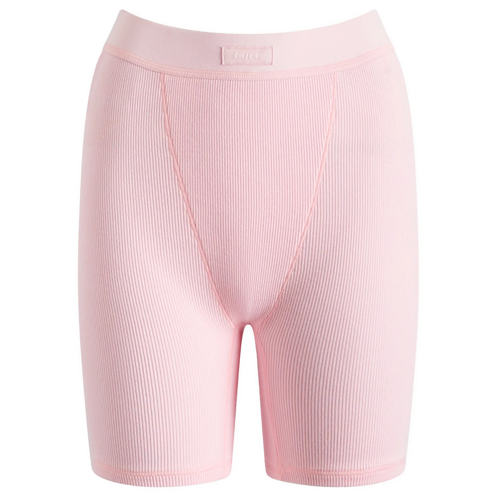 SKIMS Women's Cotton Rib Boxer in Cherry Blossom, Size Small | END. Clothing