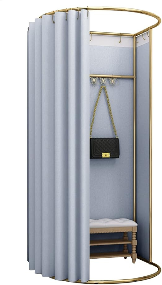 Clothing Store Fitting Room with Shading Curtain, Portable Temporary Mobile Privacy Protection Dr... | Amazon (US)