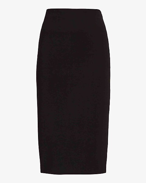 Super High Waisted Midi Pencil Skirt | Express