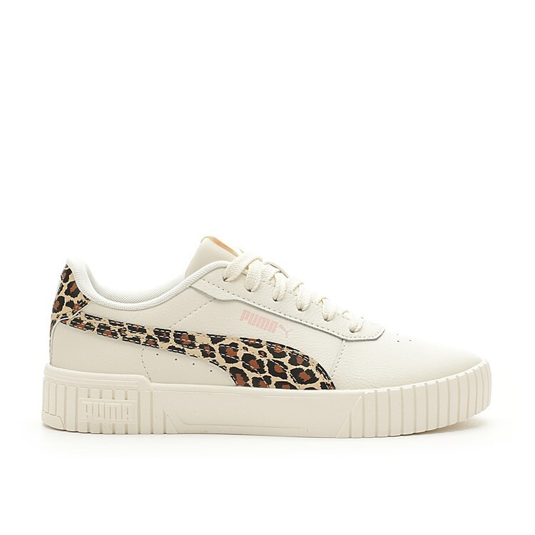Puma Carina 2.0 Sneaker | Women's | White Cheetah Print | Size 6.5 | Sneakers | DSW