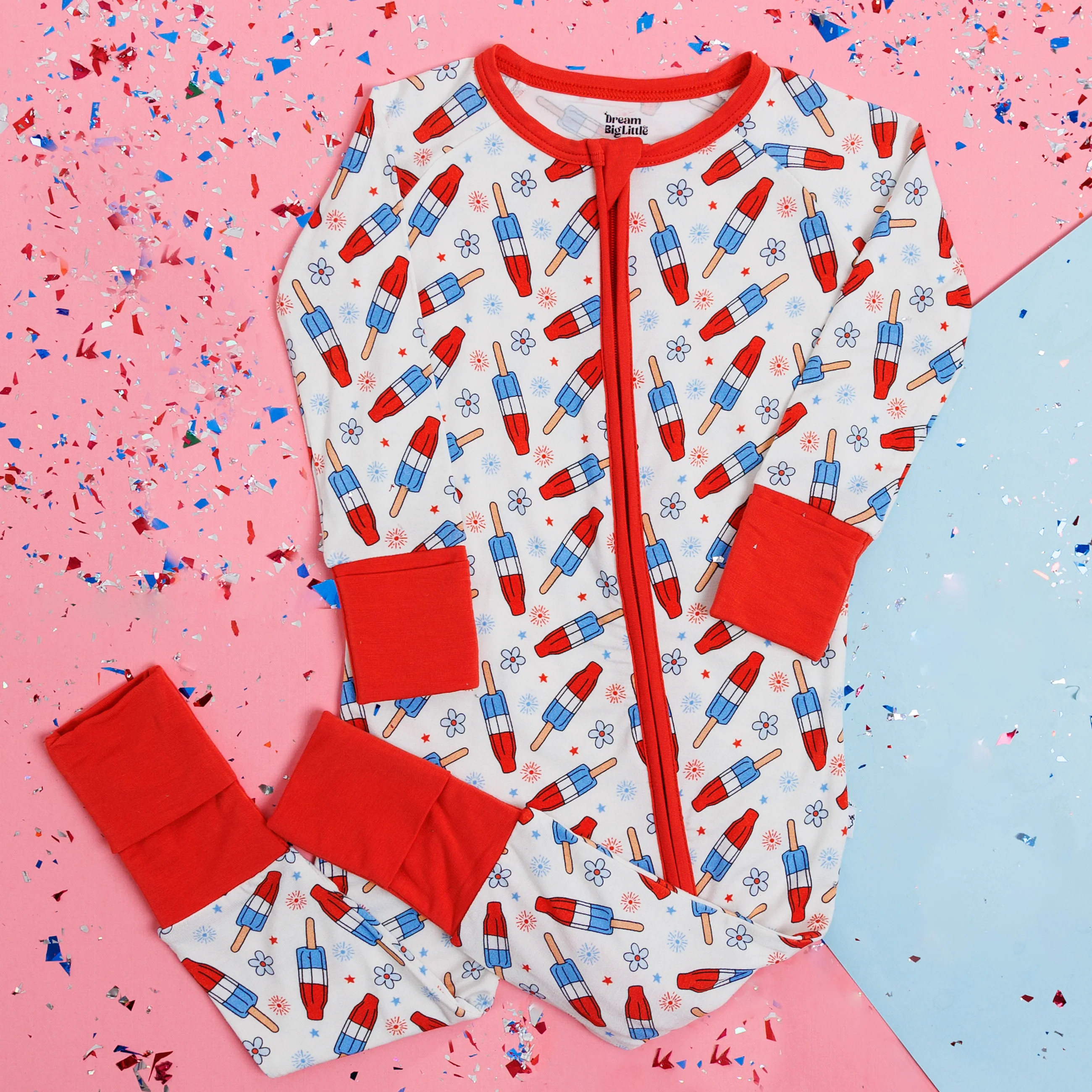 LITTLE MISS FIRECRACKER DREAM ROMPER | DREAM BIG LITTLE CO