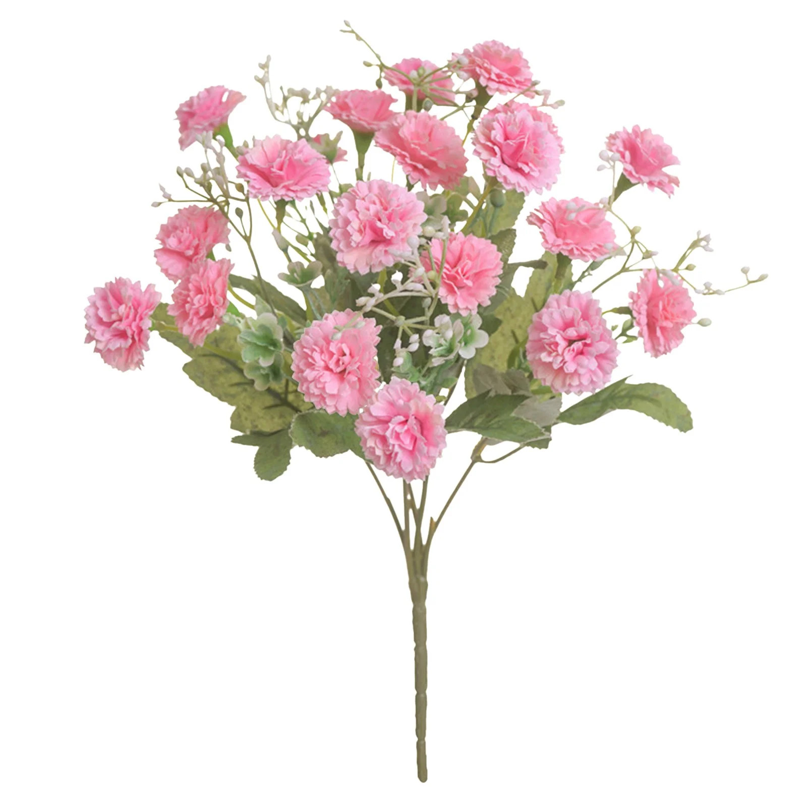 geerera 20 Heads Small Carnation Artificial Flowers Bulk Fake Flower with Stems Silk Carnation Fl... | Walmart (US)