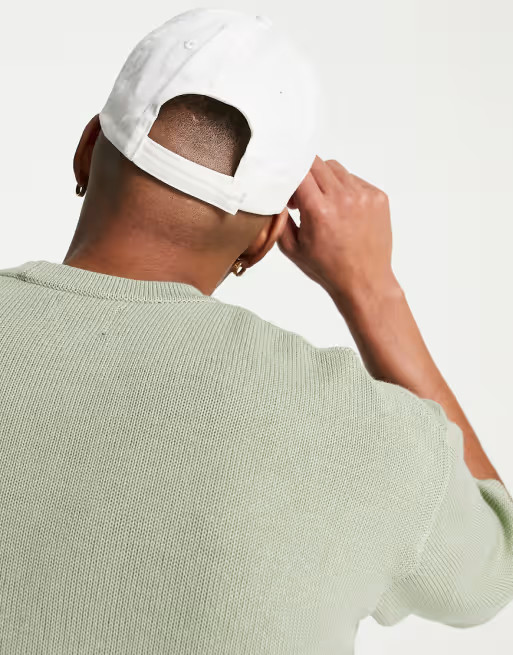 ASOS DESIGN baseball cap in white canvas | ASOS (Global)