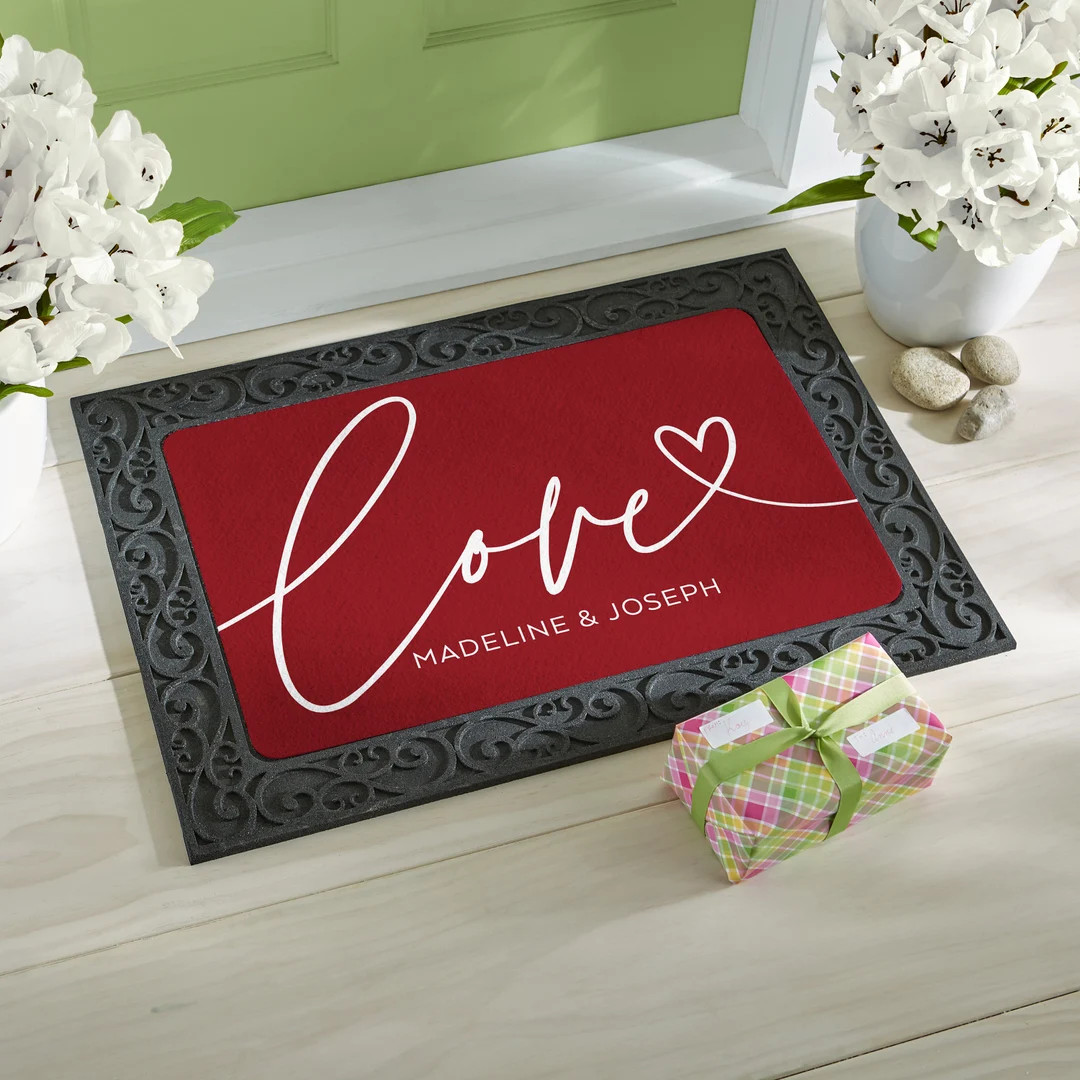 LOVE LIVES HERE: All your guests are sure to feel the love - and feel welcome - with this custom ... | Etsy (US)