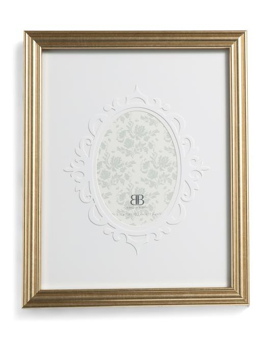 11x14 Matted To 8x10 Ornate Mat Oval Wall Portrait Frame | TJ Maxx