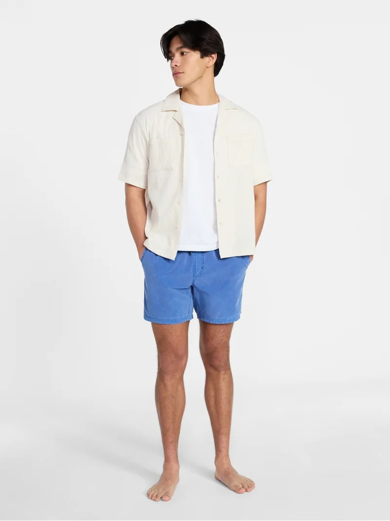 No Boundaries Washed Swim Trunks, 6" Inseam, Men's S-3XL | Walmart (US)