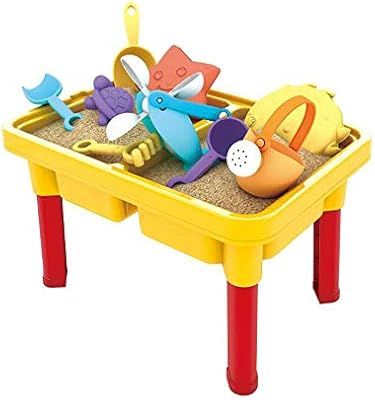 SOWOW Water Table Sand Table Toy 2-in-1 Water and Sand Tables for Toddlers with 15 PCS Sandbox Ac... | Amazon (US)