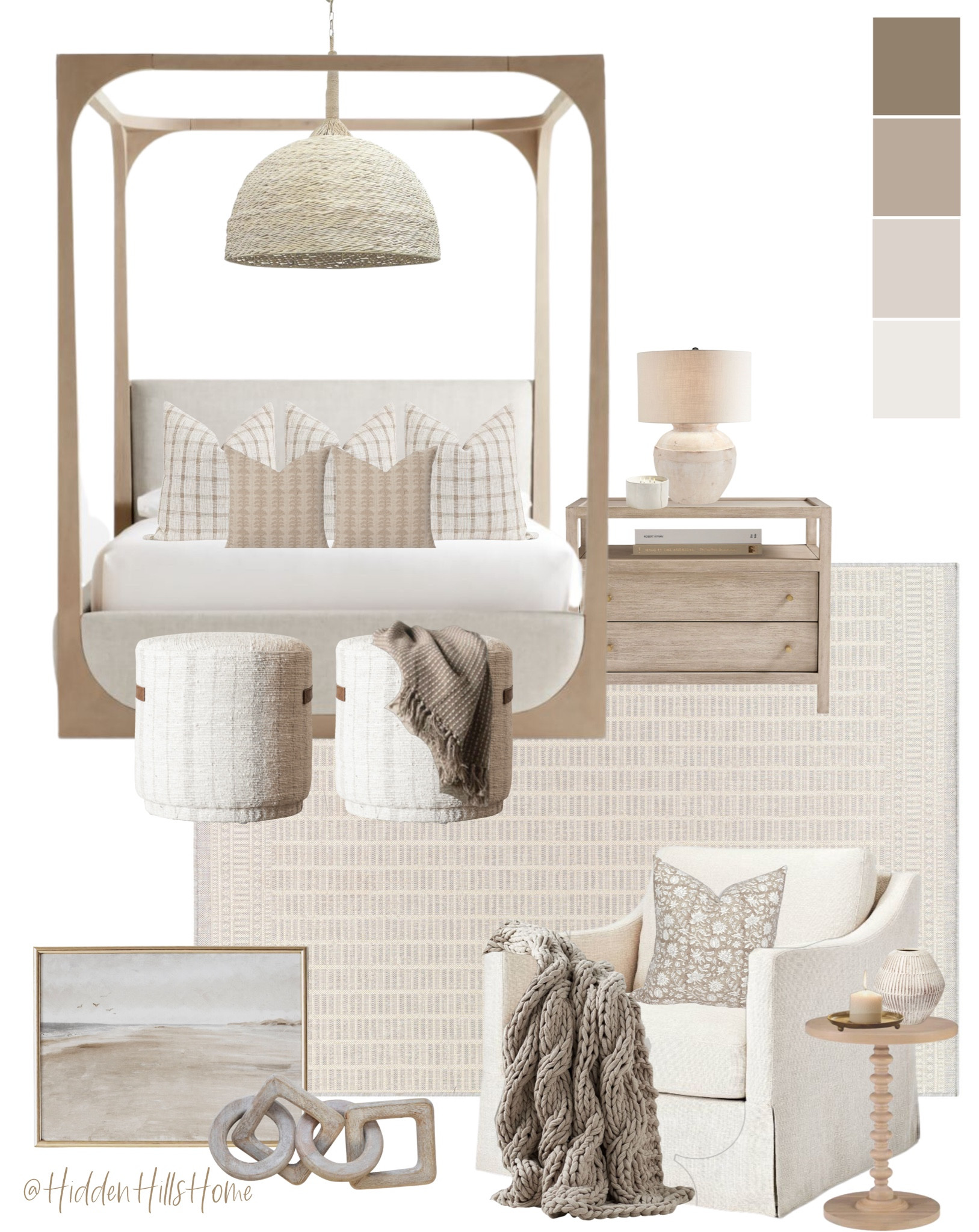 Bedroom decor ideas, canopy bed, primary bedroom mood board, neutral bedroom decor Inspo, home decor, bedroom #bedroom #homedecor

#LTKstyletip #LTKhome #LTKsalealert