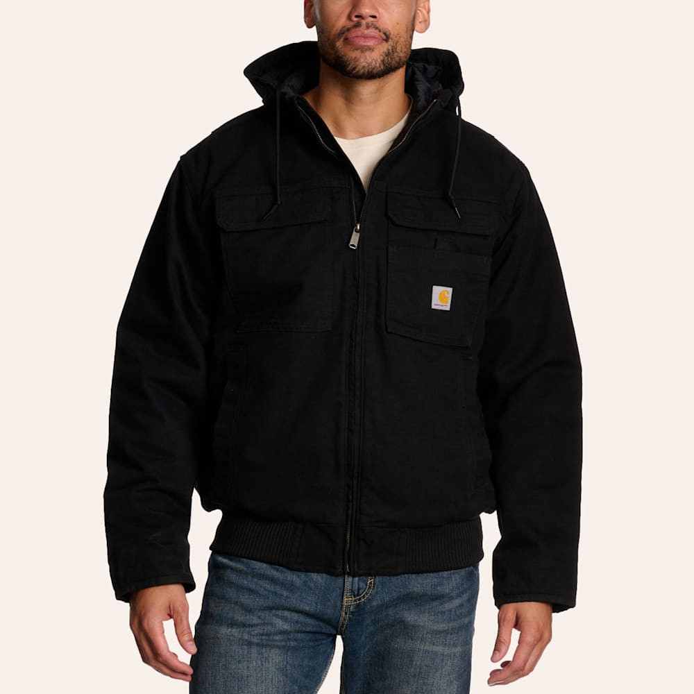 Carhartt Men's Full Swing Black Washed Duck Insulated Jacket | Cavender's