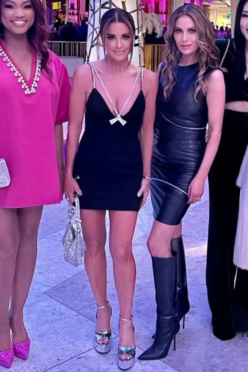 Shop, Kyle, Richards, deco, Crystal bow, embellished, mini dress, and silver platform heels


#LTKstyletip #LTKFind #LTKsalealert