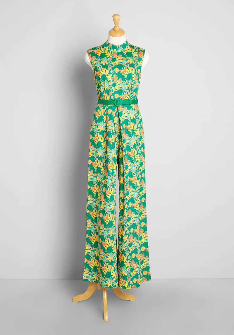 Summer In The 70's Wide-Leg Jumpsuit | ModCloth
