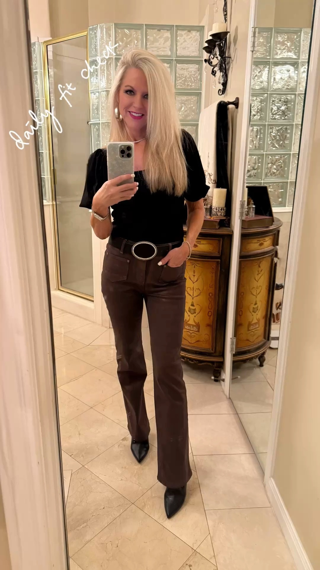 Belt & pants brands are not on LTK. For more information about them, message me on Instagram @agepluselegance.

Everything else is linked below! I am 5’4”, 113 pounds and wearing a size “0” in the pants (Shoes Code: AMY15).

#LTKdayinmylife #LTKootd #LTKgrwm